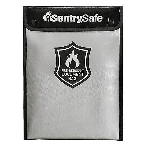 Sentry Safe Document Bag, 01 cuft Capacity, 15 in H x 11 in W x 112 in D Exterior, Yes, Zipper, Snap Lock FBWLZ0